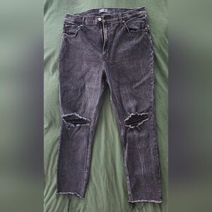 Abercrombie & Fitch Black Washed Denim Jeans